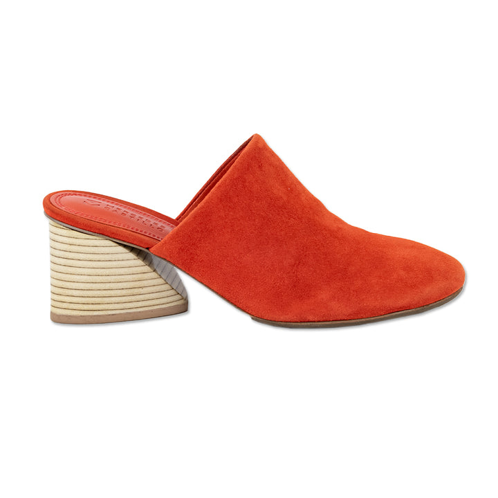 Mercedes Castillo Abia Orange Suede Mules