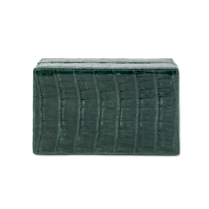 Nancy Gonzalez Emerald Green Rectangle Crocodile Clutch