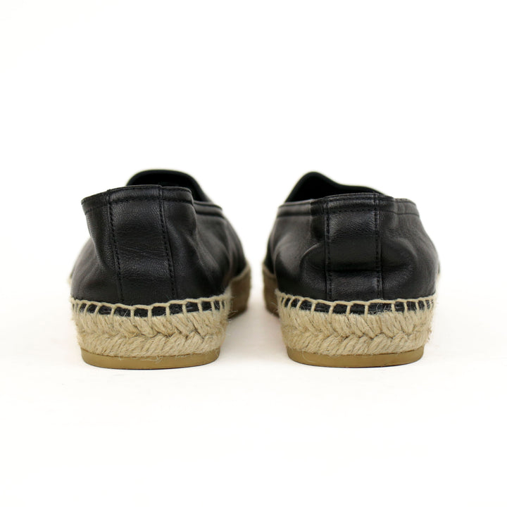 Saint Laurent YSL Monogram Espadrille Flats