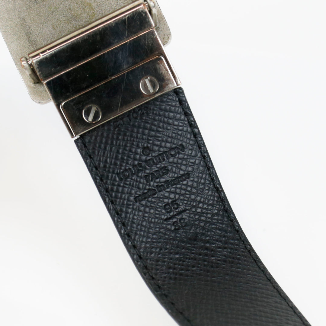 Louis Vuitton Black Damier Graphite Belt