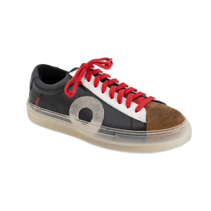 Oliver Goldsmith Round Toe Leather Suede Low Top Sneakers