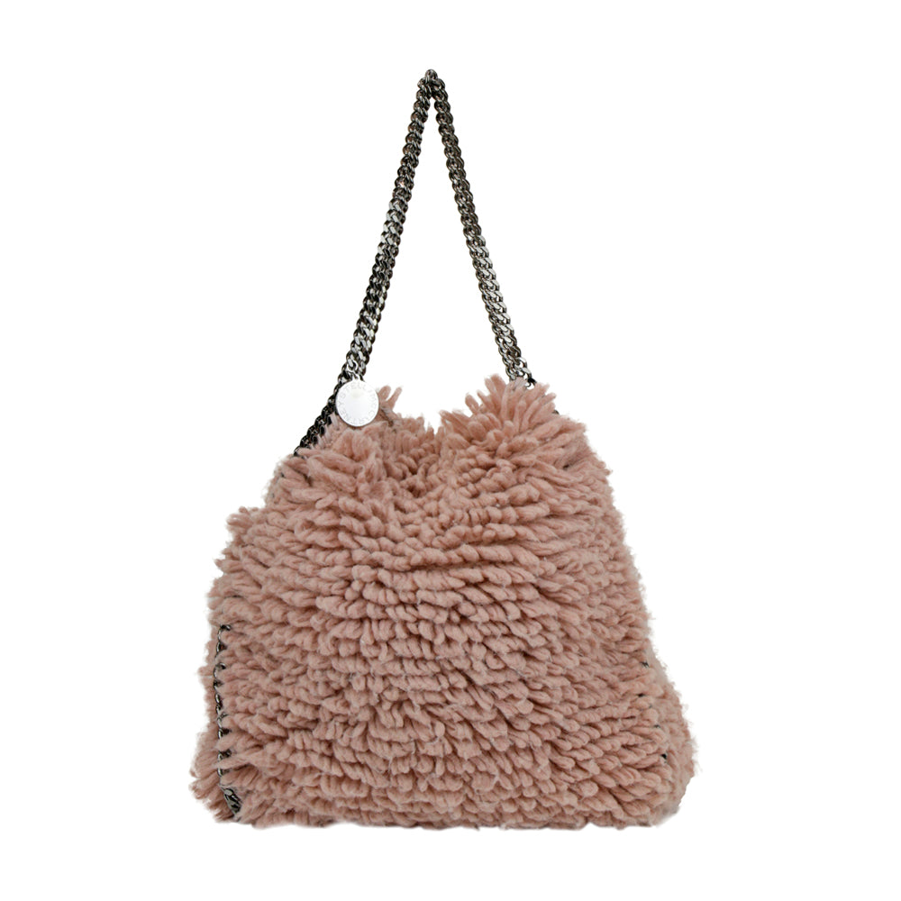 Stella McCartney Blush Faux Shearling Falabella Tote Bag