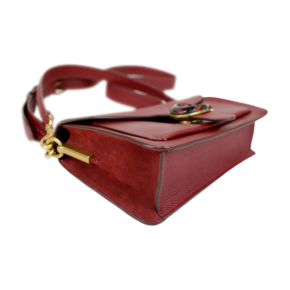 Coach Tabby Burgundy Leather Shoulder Bag