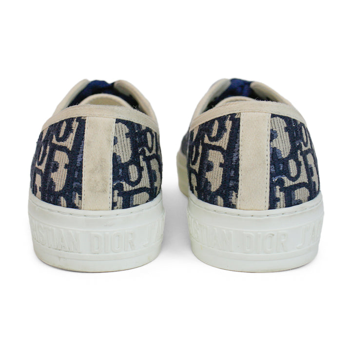 Christian Dior Walk'N'Dior Navy Oblique Embroidered Sneakers