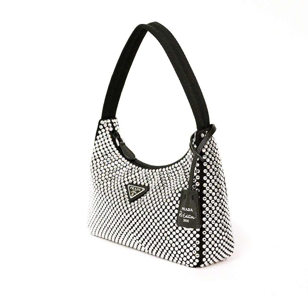 PRADA CRYSTAL RE-EDITION 2000 MINI HOBO