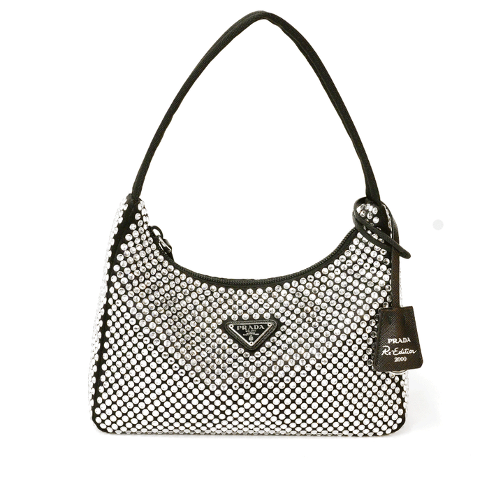 PRADA CRYSTAL RE-EDITION 2000 MINI HOBO