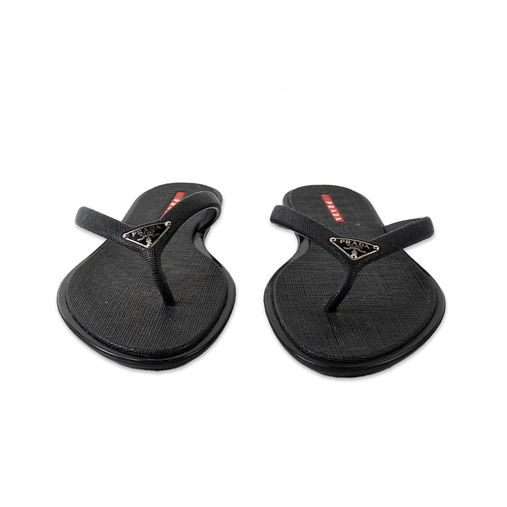 PRADA SPORT LOGO THONG SANDALS