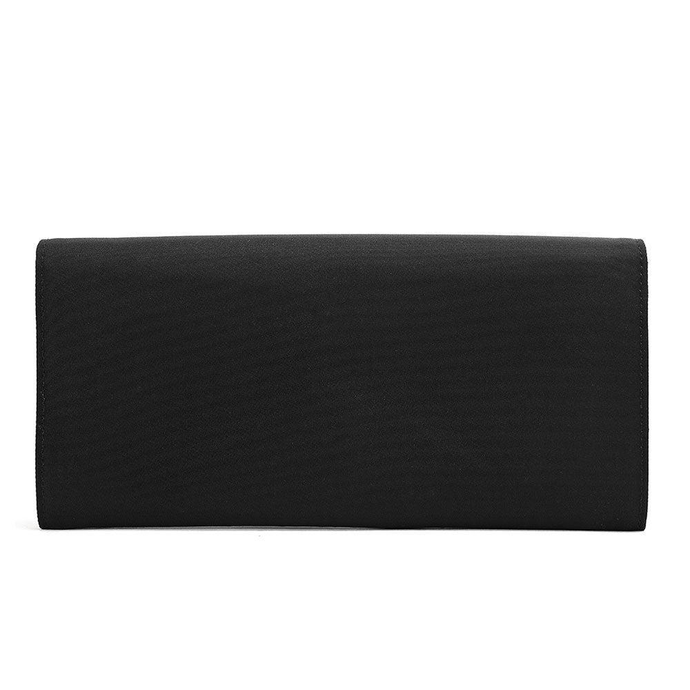 Prada Black Nylon Flap Wallet