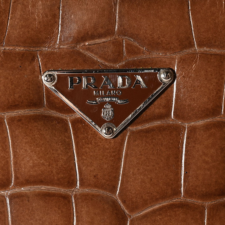 Prada Stampata Cocco Bauletto Bag