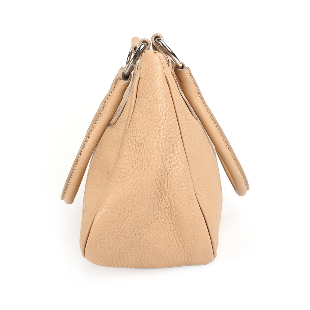 Prada Beige Vitello Daino Shoulder Bag