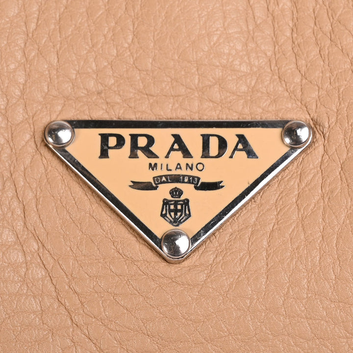 Prada Beige Vitello Daino Shoulder Bag