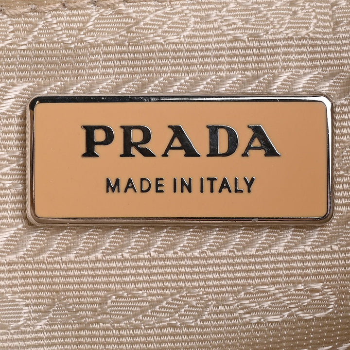 Prada Beige Vitello Daino Shoulder Bag