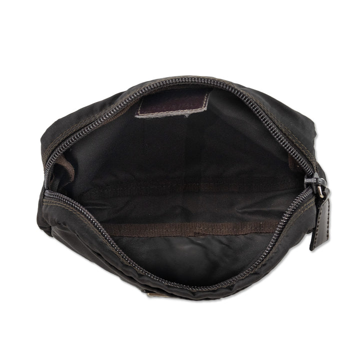 Prada Brown Vela Cosmetic Pouch