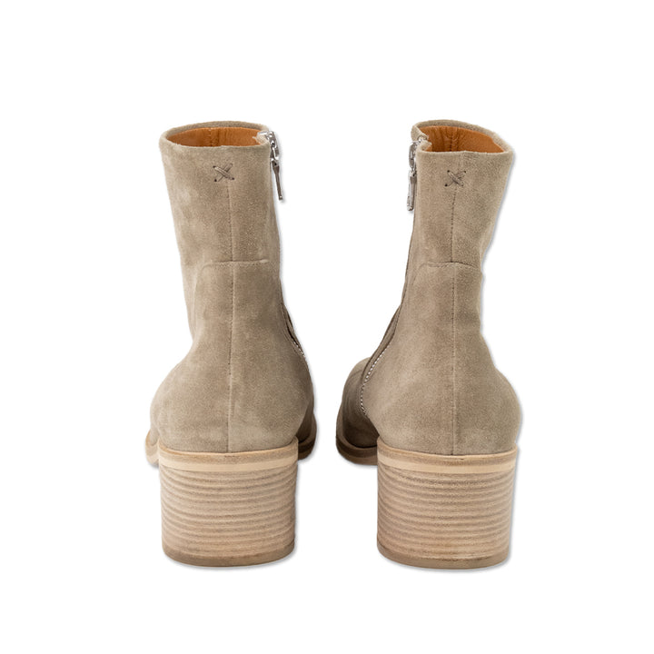 Rag & Bone Beige Suede Square Toe Ankle Boots