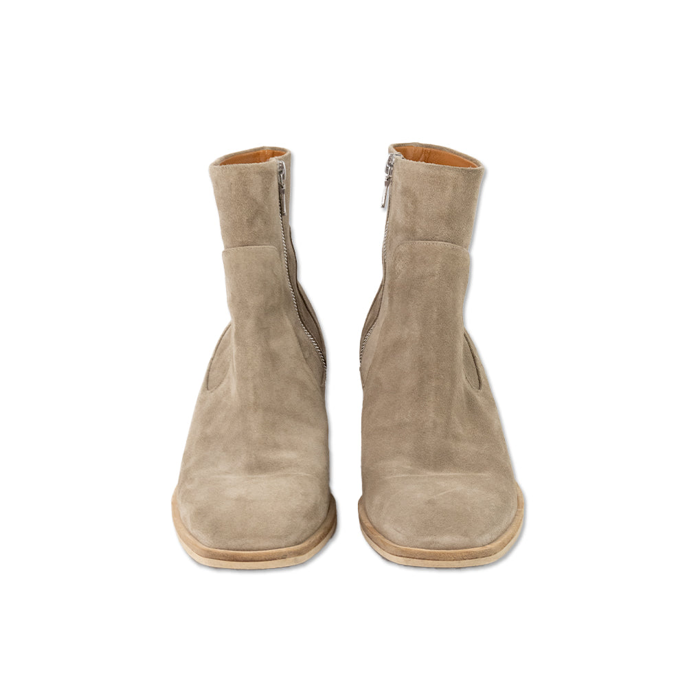 Rag & Bone Beige Suede Square Toe Ankle Boots