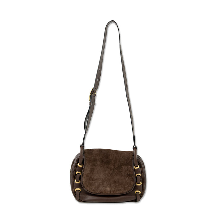 Rag & Bone Brown Leather Suede Legend Saddle Bag