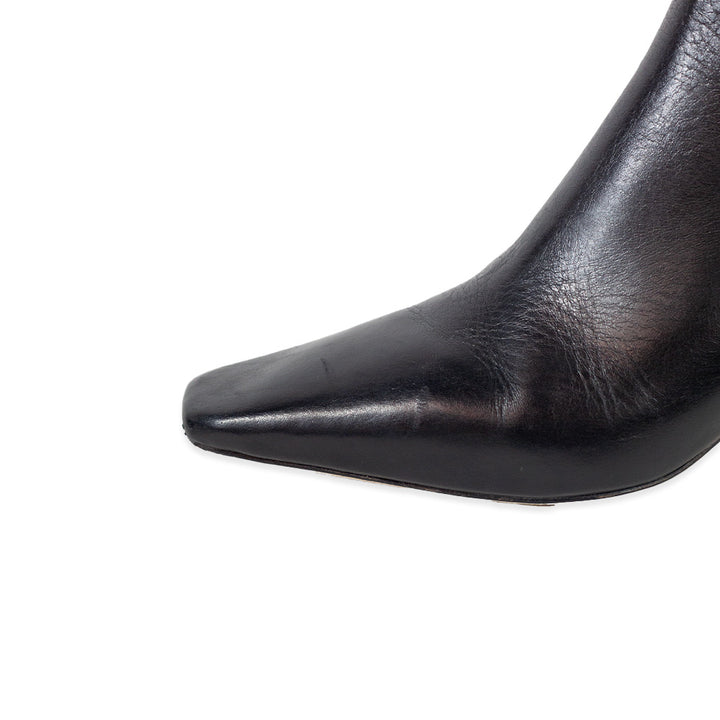 Reformation Roberta Black Leather Chelsea Boots