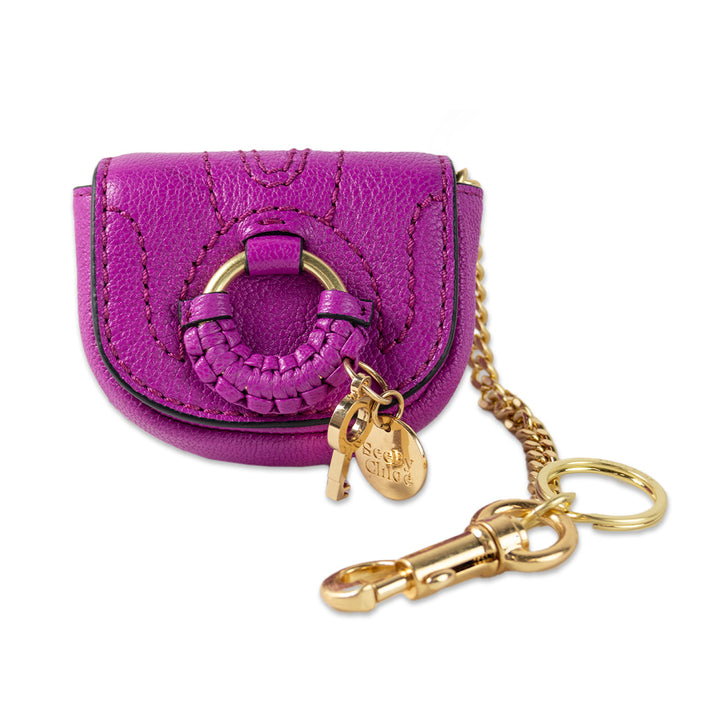 See by Chloe Pink Leather Hana Keychain