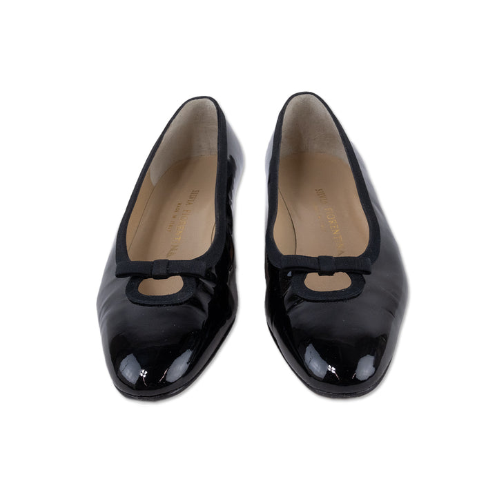 Silvia Fiorentina Black Patent Leather Loafers