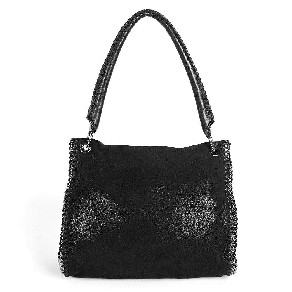 Stella McCartney Black Falabella Flap Shoulder Bag