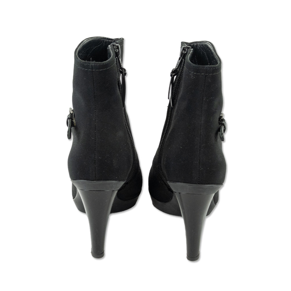 Stuart Weitzman Black Gore-Tex Ankle Booties