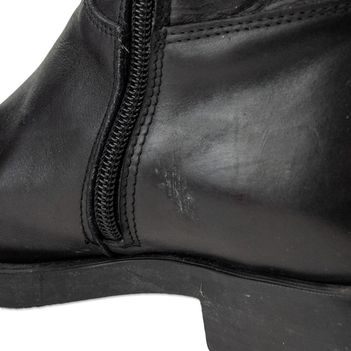 Studio Pollini Black Leather Riding Boots