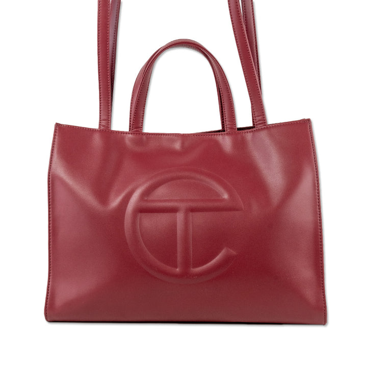 Telfar Medium Oxblood Shopping Bag