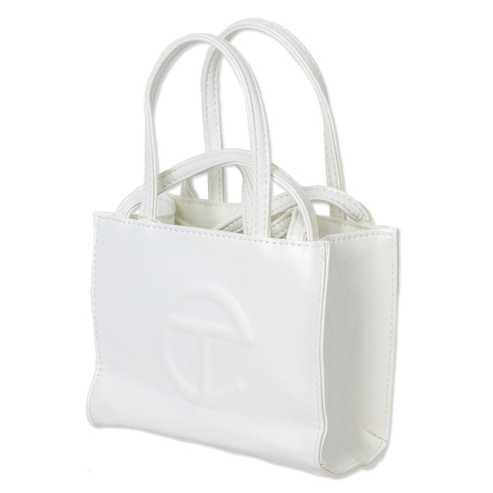 Telfar White Small Shopping Tote