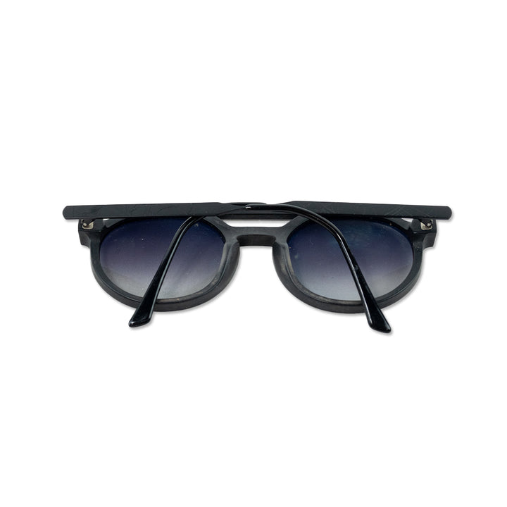 Thierry Lasry X Dr. Woo Black Prescription Round Bar-Brow Eyeglasses