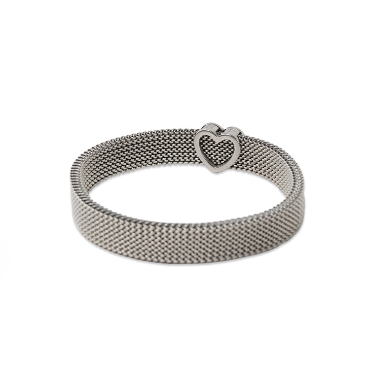 Tiffany & Co. Somerset Mesh Heart Bracelet