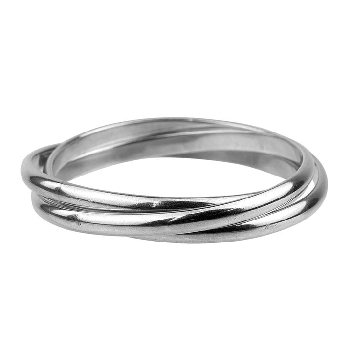 Tiffany & Co. Vintage Sterling Silver Rolling Bangle Bracelet Set