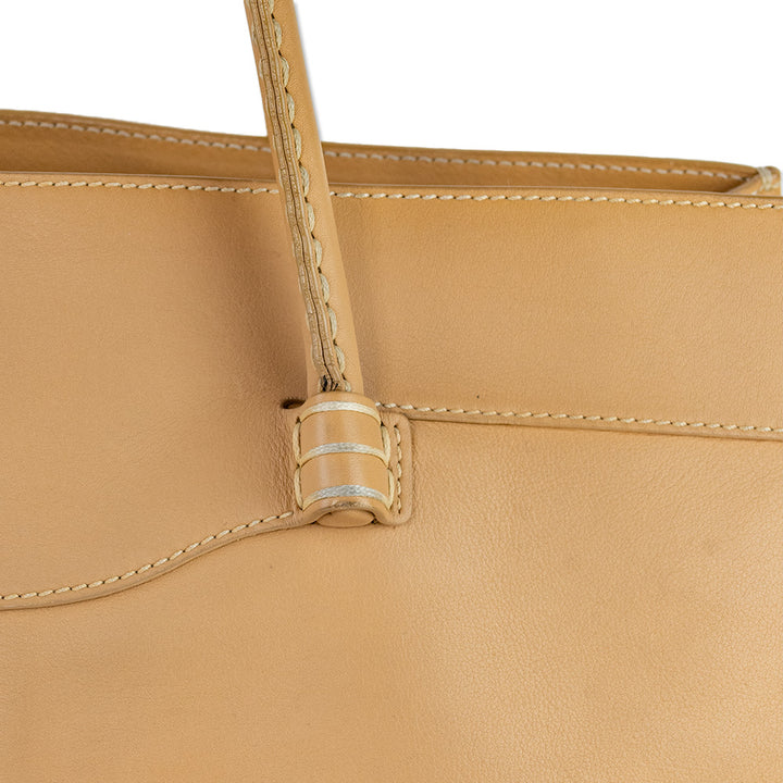 Tod's Medium Tan Leather Mocassino Tote