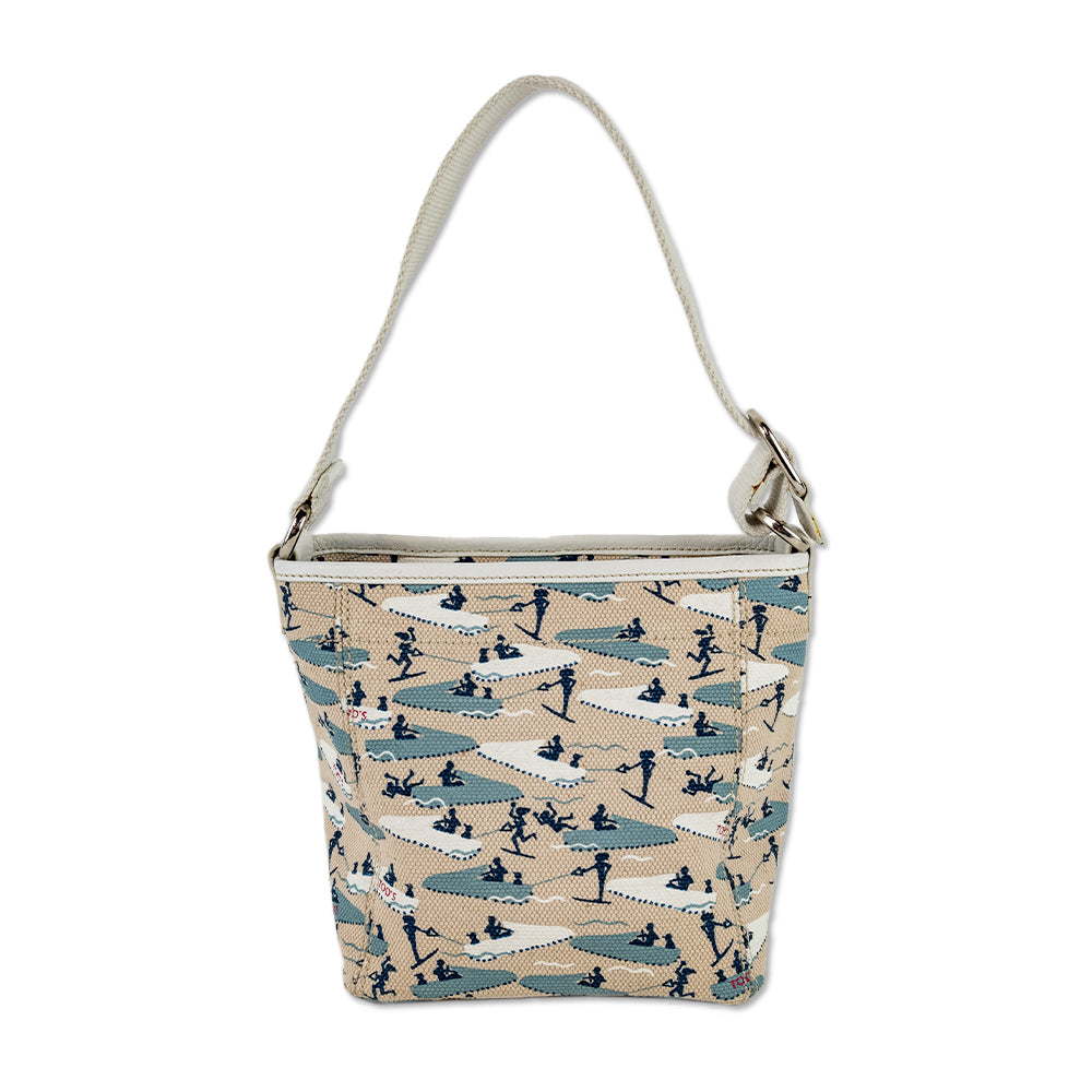 Tod's Multicolor Water Ski Printed Canvas Shoulder Bag