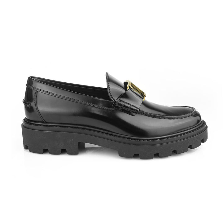 Tod's Mens T Timeless Black Leather Loafers