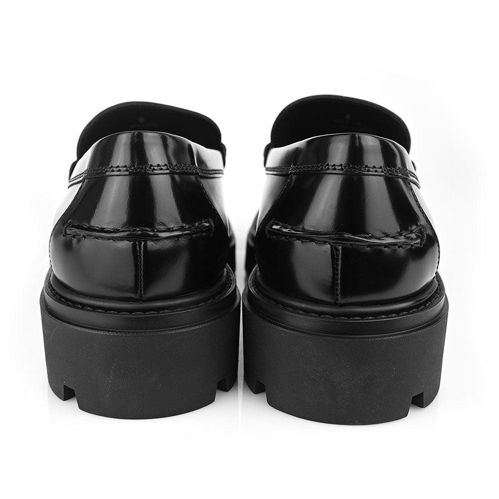 Tod's Mens T Timeless Black Leather Loafers