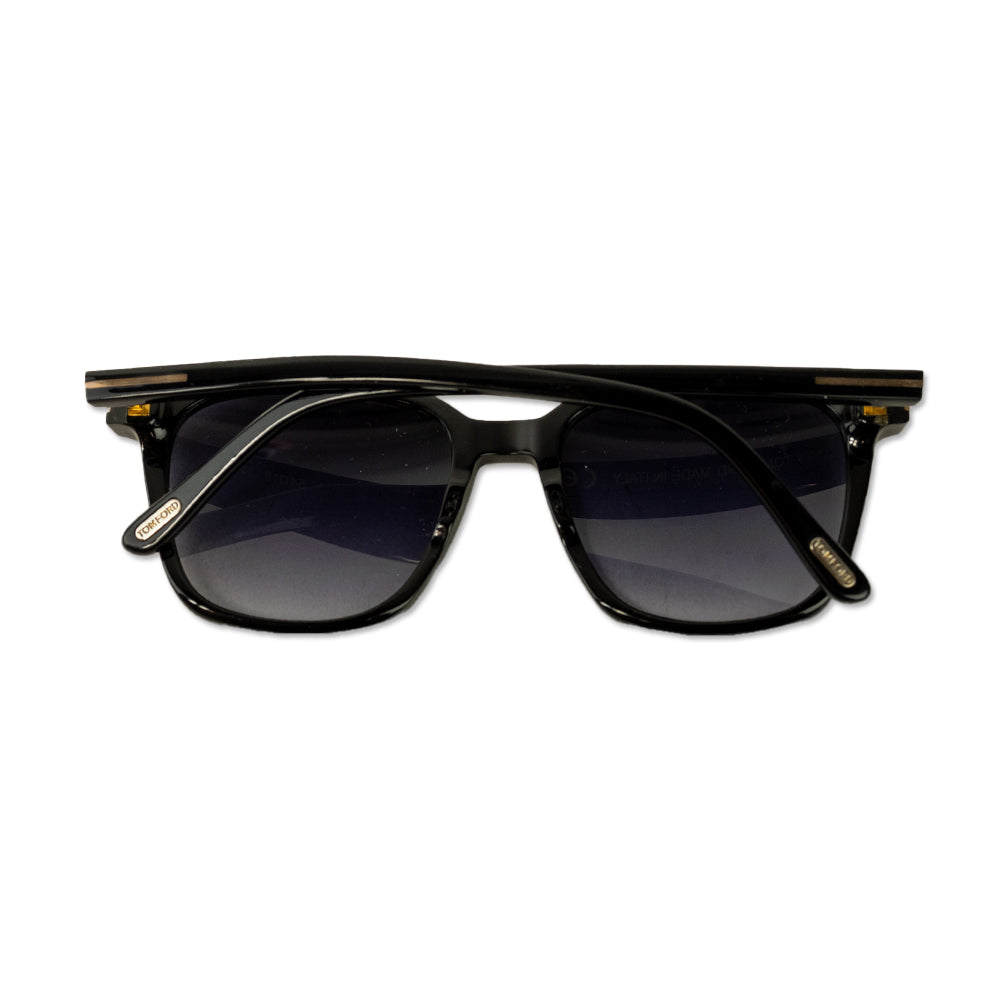 Tom Ford Black Geometric Square Sunglasses