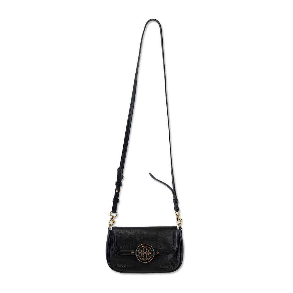 Tory Burch Amanda Leather Logo Crossbody Bag