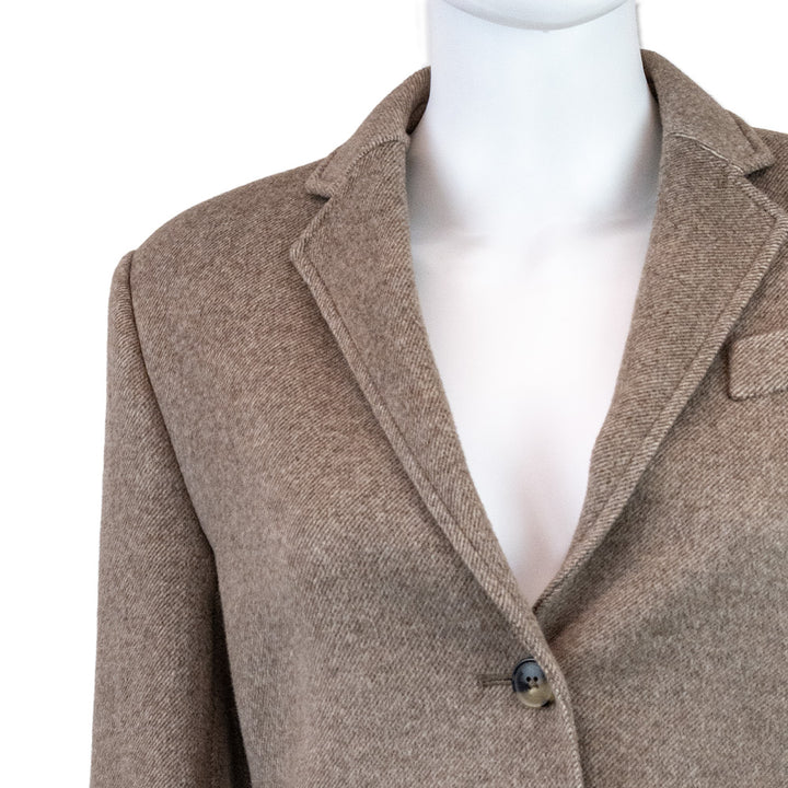 Tory Burch Brown Double-Faced Wool Blazer