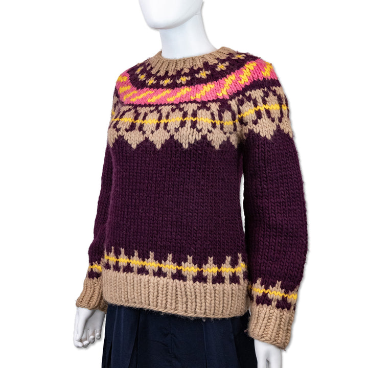 Tory Burch Fair Isle Wool Sweater