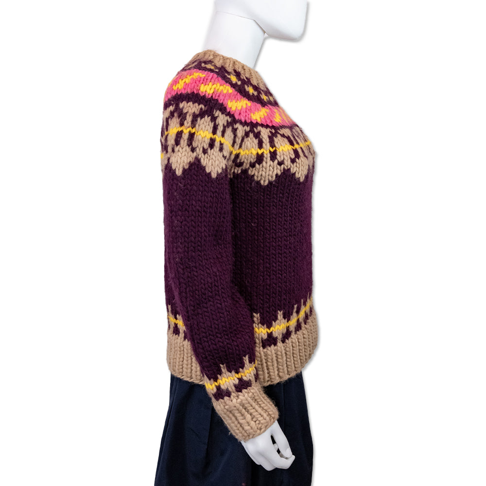 Tory Burch Fair Isle Wool Sweater