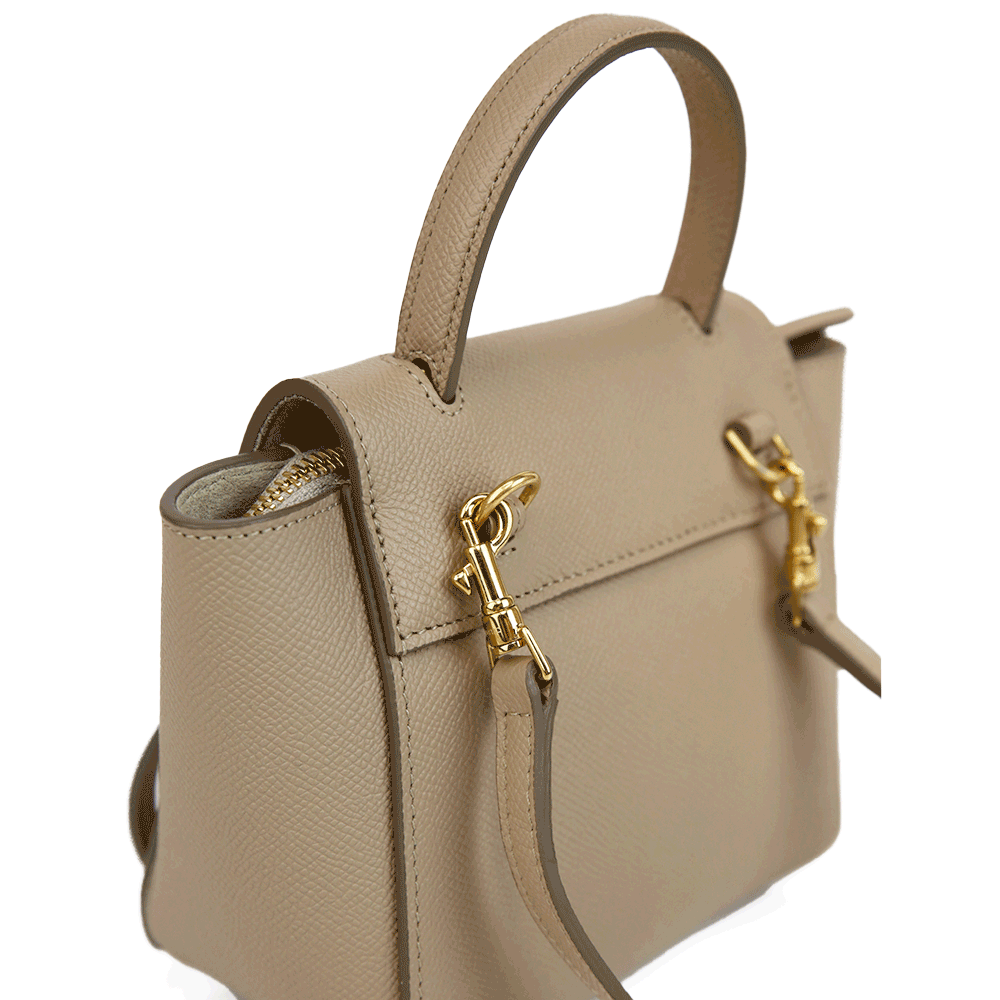 Celine Light Taupe Leather Pico Belt Bag