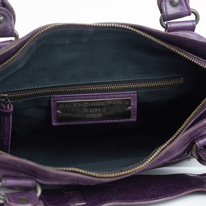 Balenciaga Purple Motocross Classic First Bag