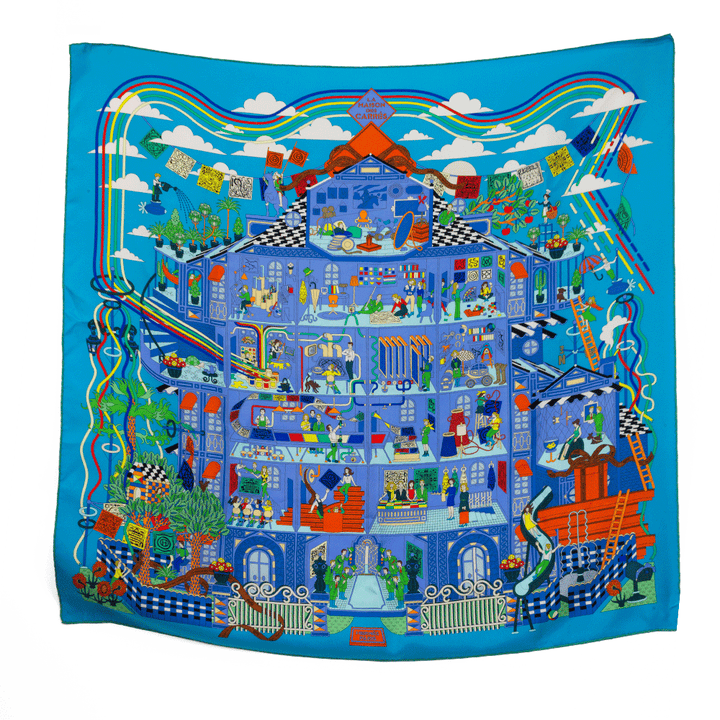 Hermès Maison des Carrés Silk Square Scarf