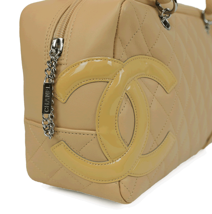 Chanel Nude Medium Ligne Cambon Bowler Bag