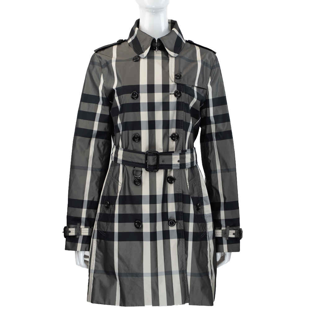 Burberry Nylon Nova Check Trench Coat