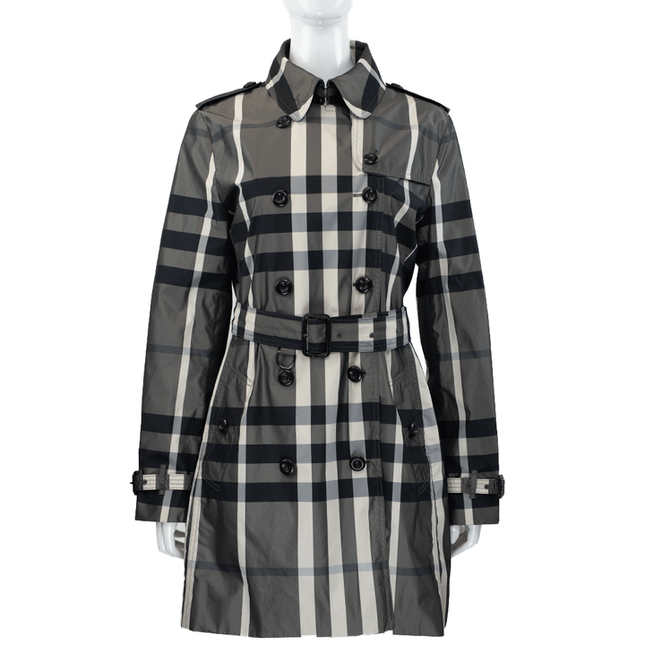 Burberry Nylon Nova Check Trench Coat