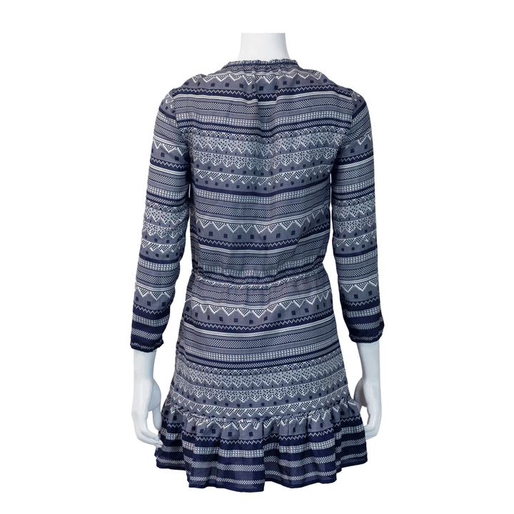 Veronica Beard Navy & White Print Mini Dress