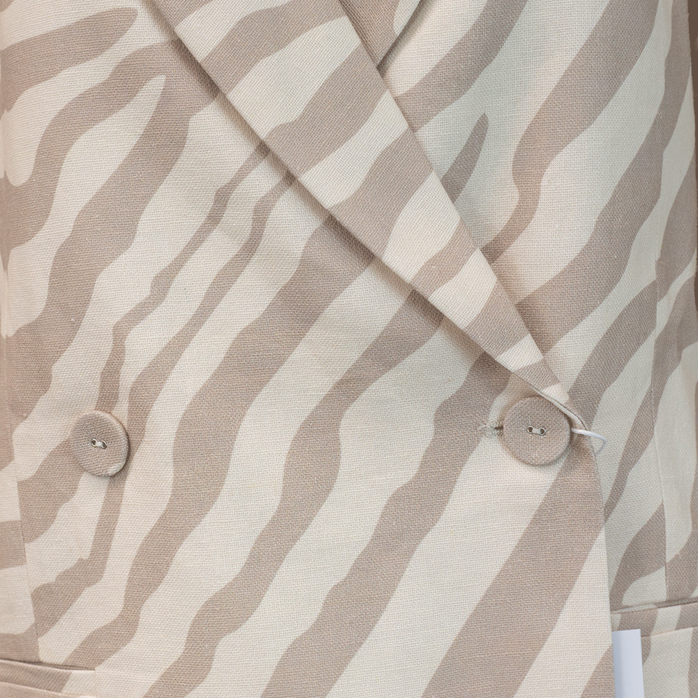 Anine Bing Kaia Zebra Sand Blazer