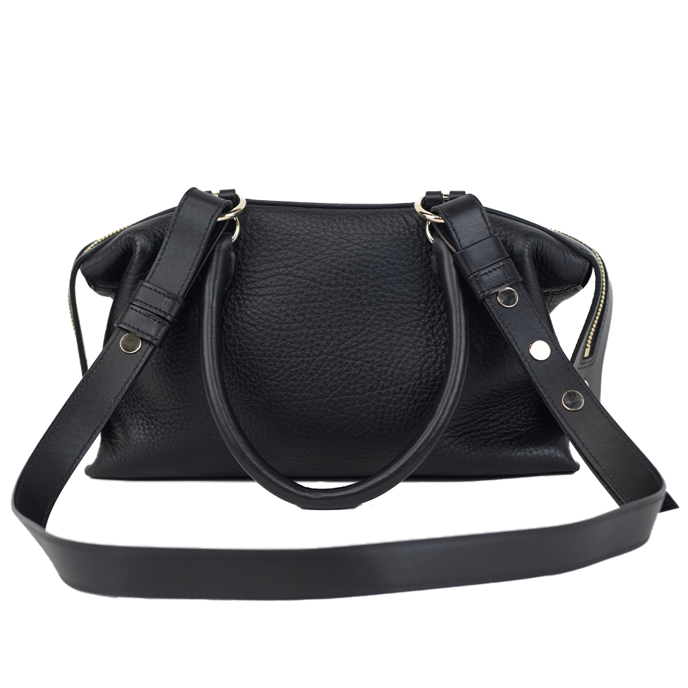 Givenchy Sway Small Black Leather Shoulder Bag