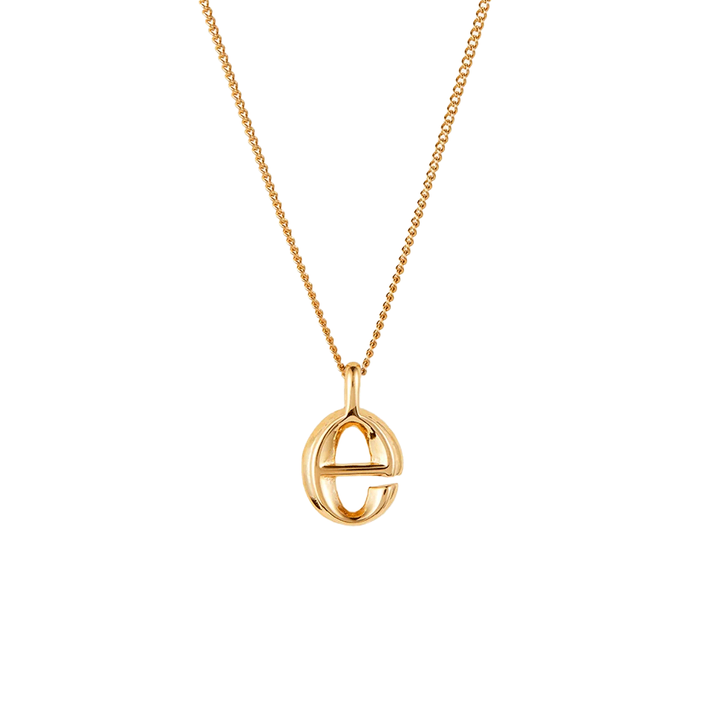 Jenny Bird Gold Monogram Chain Necklace